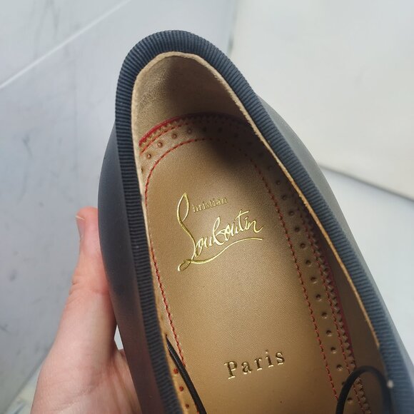 Christian Louboutin Black Leather Derby Shoes main image 11